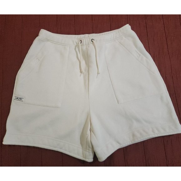 LRL Lauren Ralph Lauren Women’s Cream Shorts Size 8 Drawstring Fleece lined NICE - Picture 4 of 10